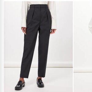 Róhe Pleated tapered wool trousers sz 38 FR / 6 US